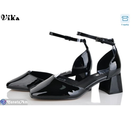 Туфлі жіночі на весну/осінь (6 пар р.36-40) чорний  "Vika"