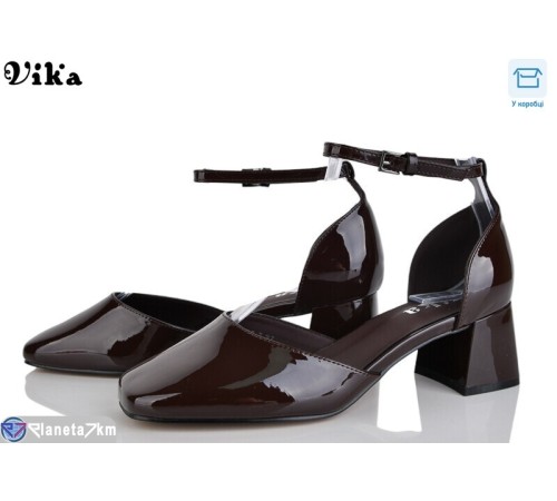 Туфлі жіночі на весну/осінь (6 пар р.36-40) коричневий  "Vika"
