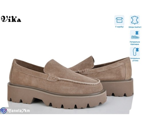 Туфлі жіночі на весну/осінь (8 пар р.36-41) коричневий  "Vika"