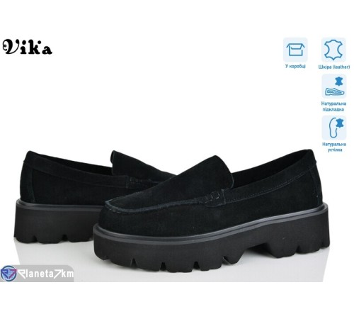 Туфлі жіночі на весну/осінь (8 пар р.36-41) чорний  "Vika"
