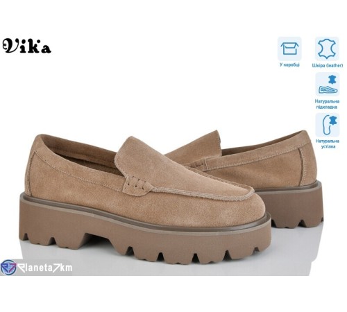 Туфлі жіночі на весну/осінь (8 пар р.36-41) коричневий  "Vika"