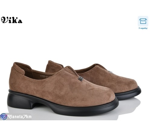 Туфлі жіночі на весну/осінь (8 пар р.36-41) коричневий  "Vika"