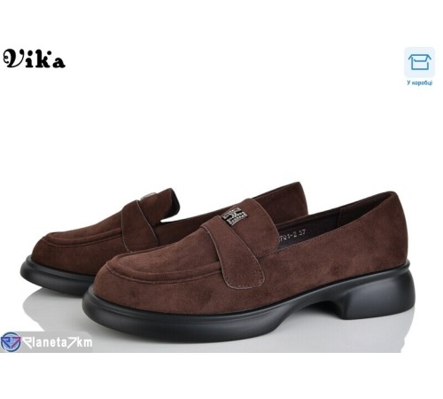 Туфлі жіночі на весну/осінь (8 пар р.36-41) коричневий  "Vika"