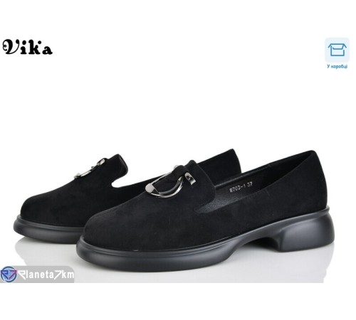 Туфлі жіночі на весну/осінь (8 пар р.36-41) чорний  "Vika"