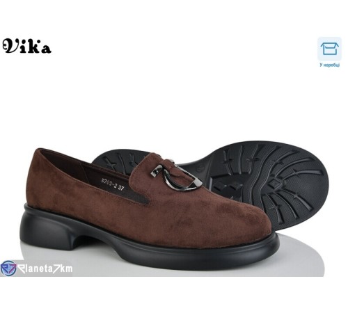 Туфлі жіночі на весну/осінь (8 пар р.36-41) коричневий  "Vika"