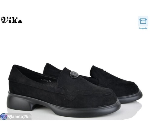 Туфлі жіночі на весну/осінь (8 пар р.36-41) чорний  "Vika"