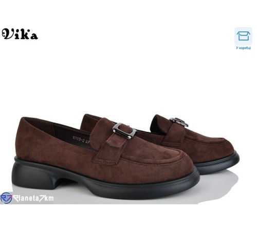 Туфлі жіночі на весну/осінь (8 пар р.36-41) коричневий  "Vika"