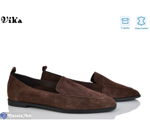 Туфлі жіночі на весну/осінь (8 пар р.36-41) коричневий  "Vika"