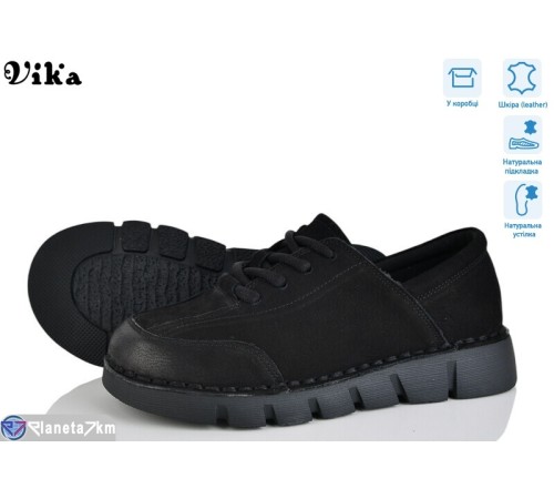 Туфлі жіночі на весну/осінь (8 пар р.36-41) чорний  "Vika"