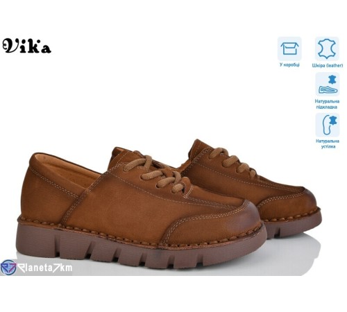 Туфлі жіночі на весну/осінь (8 пар р.36-41) коричневий  "Vika"