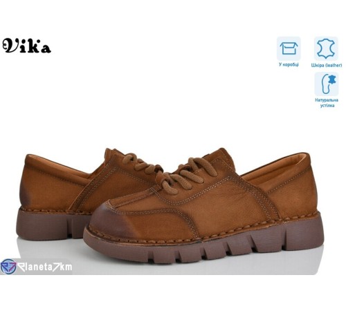 Туфлі жіночі на весну/осінь (8 пар р.36-41) коричневий  "Vika"