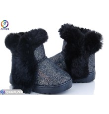 Дитячі Уггі на зиму (8 пар р.26-30) чорний  "Леопард"