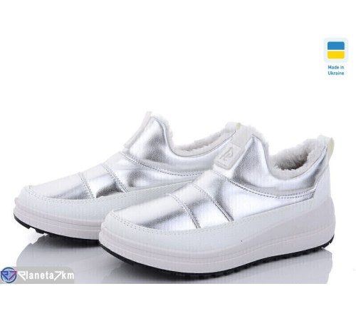 Кросівки жіночі на зиму (8 пар р.37-42) срібний  "OLLA"