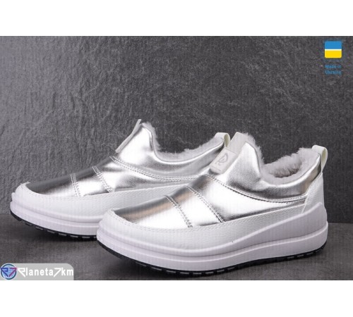 Кросівки жіночі на зиму (8 пар р.37-42) срібний  "OLLA"