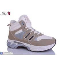 Кросівки жіночі на зиму (8 пар р.36-41) бежевий  "Aba"