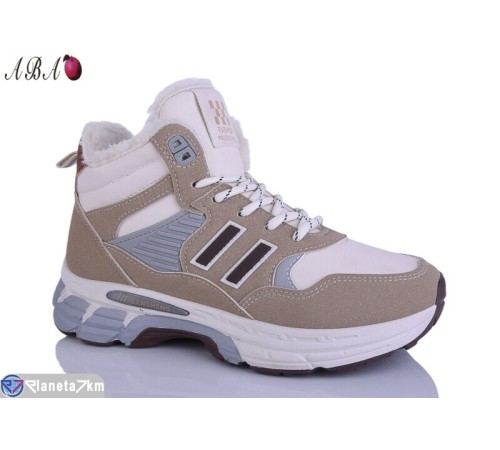 Кросівки жіночі на зиму (8 пар р.36-41) бежевий  "Aba"