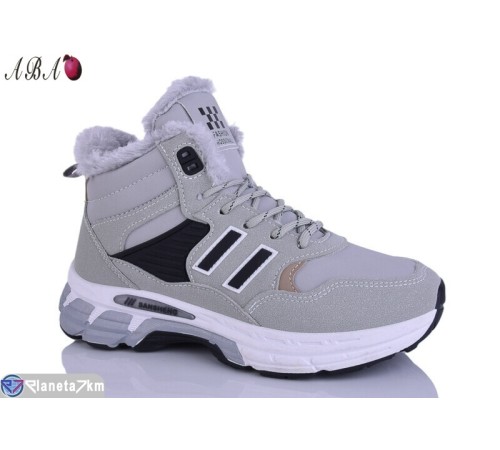 Кросівки жіночі на зиму (8 пар р.36-41) сірий  "Aba"