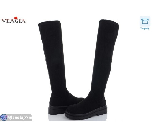 Ботфорти жіночі на зиму (6 пар р.36-41) чорний  "Veagia-ADA"
