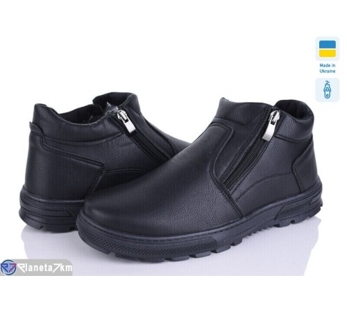 Черевики чоловічі на зиму (8 пар р.40-45) чорний  "OLLA"