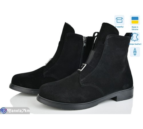 Черевики жіночі на весну/осінь (6 пар р.37-40) чорний  "Linda"