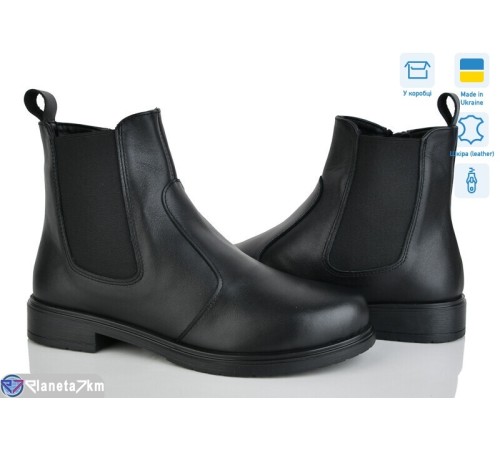 Черевики жіночі на весну/осінь (6 пар р.37-40) чорний  "Linda"