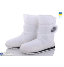 Дутики жіночі на зиму (8 пар р.37-41) білий  "Favora"