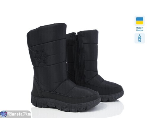 Дутики жіночі на зиму (6 пар р.36-41) чорний  "Favora"