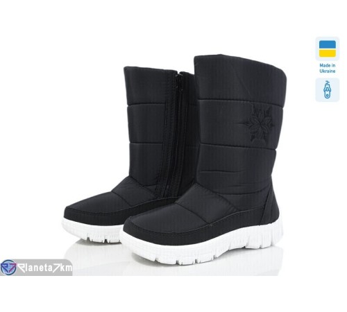 Дутики жіночі на зиму (6 пар р.36-41) чорний  "Favora"