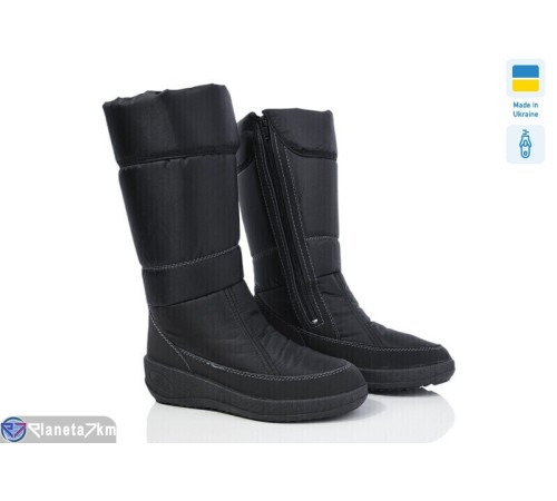 Дутики жіночі на зиму (6 пар р.37-42) чорний  "Favora"