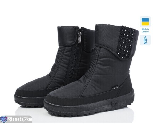 Дутики жіночі на зиму (6 пар р.38-42) чорний  "Favora"