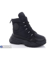 Черевики жіночі на зиму (8 пар р.36-41) чорний  "Favora"