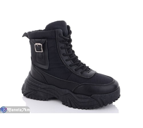 Черевики жіночі на зиму (8 пар р.36-41) чорний  "Favora"