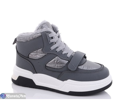 Черевики жіночі на зиму (8 пар р.36-41) сірий  "Favora"