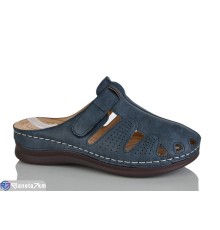 Жіночі сабо на літо (8 пар р.37-42) синій  "ZORINA"