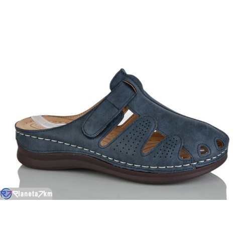 Жіночі сабо на літо (8 пар р.37-42) синій  "ZORINA"