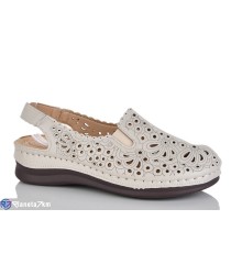 Шлепки жіночі на літо (8 пар р.37-42) бежевий  "ZORINA"