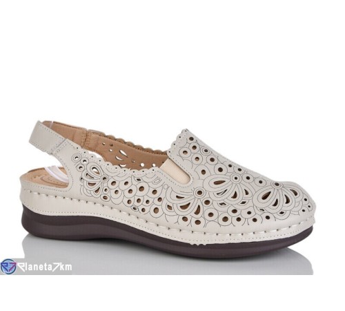 Шлепки жіночі на літо (8 пар р.37-42) бежевий  "ZORINA"