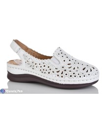 Шлепки жіночі на літо (8 пар р.37-42) білий  "ZORINA"