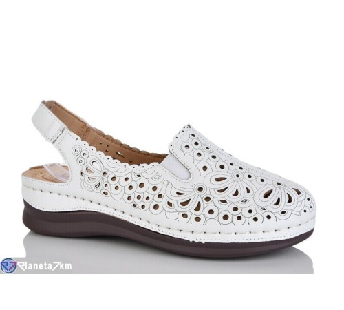 Шлепки жіночі на літо (8 пар р.37-42) білий  "ZORINA"