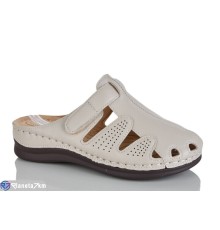 Жіночі сабо на літо (8 пар р.37-42) бежевий  "ZORINA"