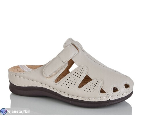 Жіночі сабо на літо (8 пар р.37-42) бежевий  "ZORINA"