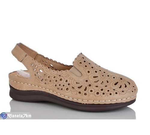 Шлепки жіночі на літо (8 пар р.37-42) коричневий  "ZORINA"