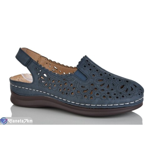 Шлепки жіночі на літо (8 пар р.37-42) синій  "ZORINA"