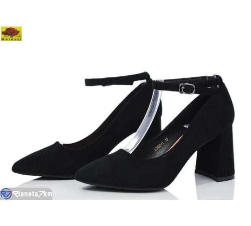 Туфлі жіночі на весну/осінь (6 пар р.36-40) чорний  "Mei De Li"