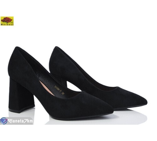 Туфлі жіночі на весну/осінь (6 пар р.36-40) чорний  "Mei De Li"