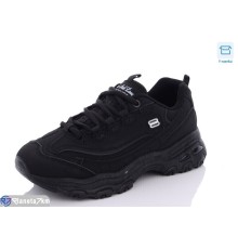 Кросівки жіночі на весну/осінь (8 пар р.36-41) чорний  "CLAN"