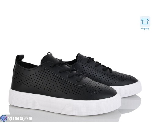 Кросівки жіночі на весну/осінь (8 пар р.36-41) чорний  "CLAN"