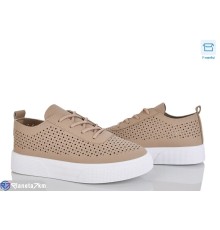 Кросівки жіночі на весну/осінь (8 пар р.36-41) коричневий  "CLAN"