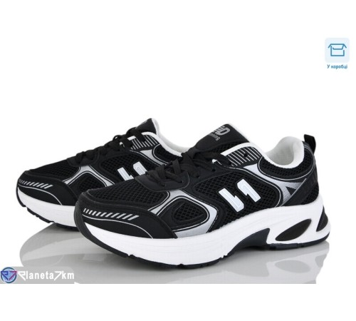 Кросівки жіночі на весну/осінь (8 пар р.36-41) чорний  "CLAN"