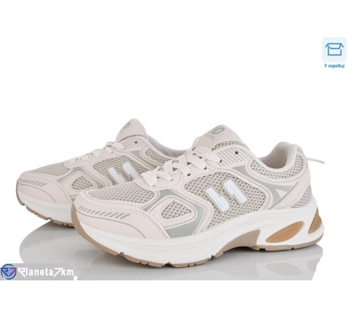 Кросівки жіночі на весну/осінь (8 пар р.36-41) бежевий  "CLAN"